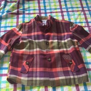 Blair Purple and Red Pea blazer Classic Top